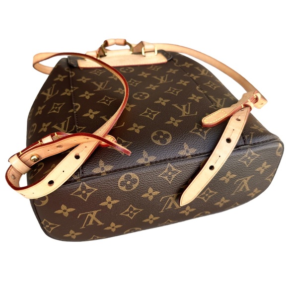 Authentic✅ Louis Vuitton Montsouris Rucksack Backpack Monogram Brown Canvas - Picture 13 of 15
